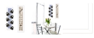 Trendy Decor 4U Come On In 2-Piece Vignette with 7-Peg Mug Rack by Millwork Engineering, White Frame, 7" x 32"